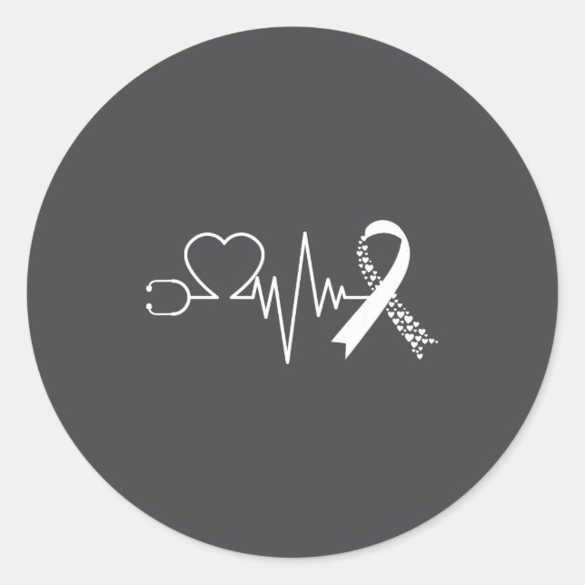 Adesivo Redondo Heart Disease Awareness Go Red In February Health  (Frente)