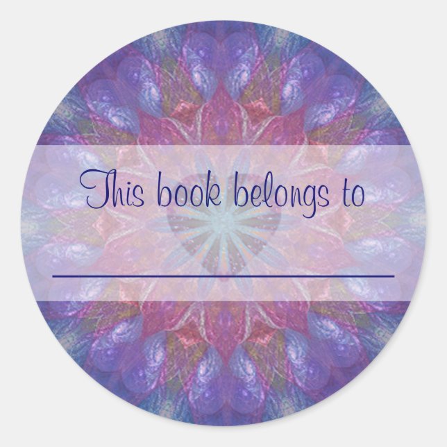 Adesivo Redondo Heart Mandala (Frente)