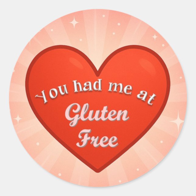 Adesivo Redondo Heart Sticker (Frente)