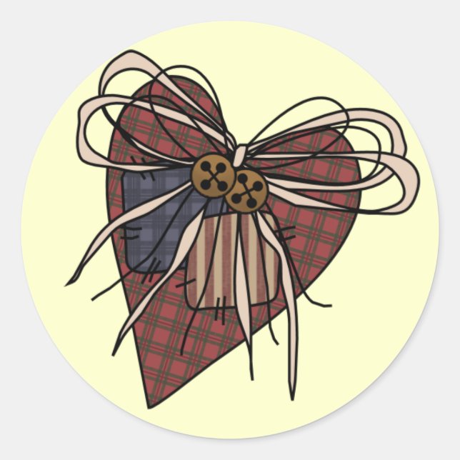 Adesivo Redondo Heart Sticker by SRF (Frente)