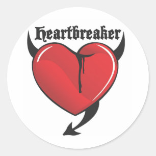 Adesivo Redondo Heartbreaker