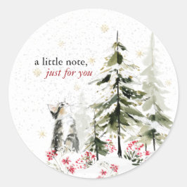 Adesivo Redondo Hearthlight Notes Inverno Kit Cozy Kitten Personal