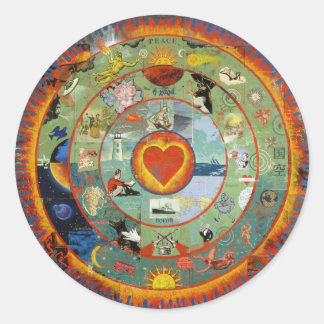 Adesivo Redondo HeartImageFreda