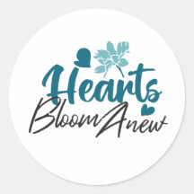 Hearts Bloom Anew - citação Floral Inspiracional
