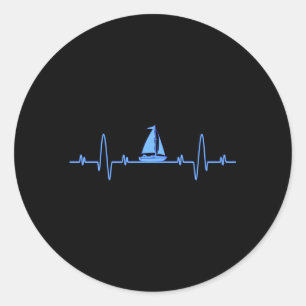 Adesivo Redondo Hebeat Sailboat Capitão Sailboat