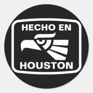 Adesivo Redondo Hecho en Houston personalizado personalizado perso