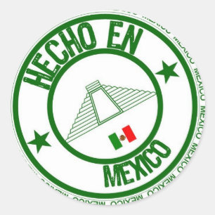 Adesivo Redondo Hecho en méxico
