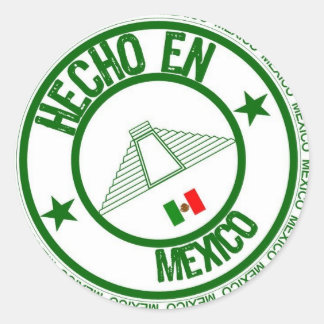 Adesivo Redondo Hecho en méxico
