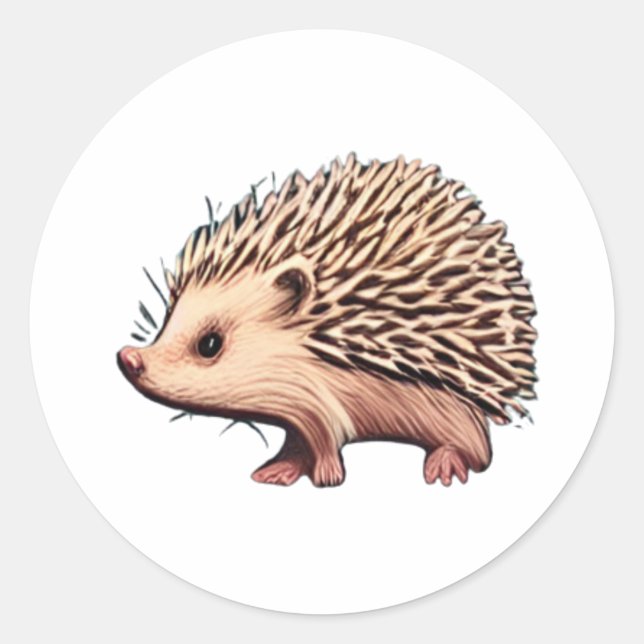 Adesivo Redondo Hedgehog (Frente)