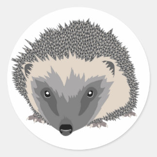 Adesivo Redondo Hedgehog Sticker