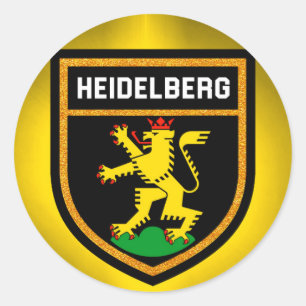 Adesivo Redondo Heidelberg Flag