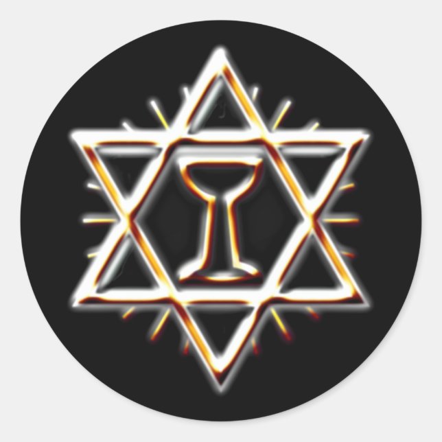 Adesivo Redondo heiliger Gral Santo Graal (Frente)