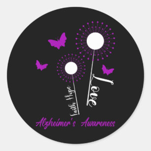Adesivo Redondo Heimerheimer Awarth Faith Hope ama Dandelion B