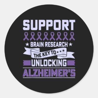 Adesivo Redondo Heimerheimer Brain Design Purple Heimerheim