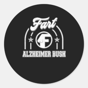 Adesivo Redondo Heimerheimer Bush Fart Funny