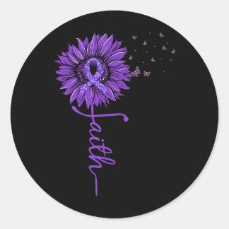 Adesivo Redondo Heimerheimer Faith Sunflower Purple Heimerheimer