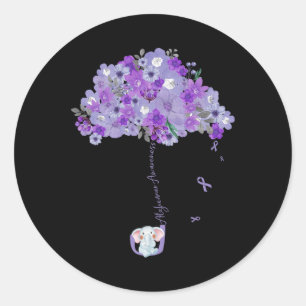 Adesivo Redondo Heimerheimer Sensibilização Flor de Elefante de Fi