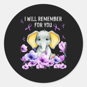 Adesivo Redondo Heimerheimer Sensibilizar Elefante Bonito Eu Vou L