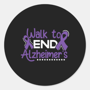 Adesivo Redondo Heimerheimer Walk Dementia Guerreiro Roxo Fita A