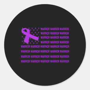 Adesivo Redondo Heimerheimer Warrior Awared - U Flag Purple R