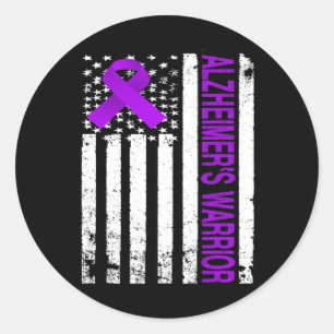 Adesivo Redondo Heimerheimer Warrior Awared - U Flag Purple R