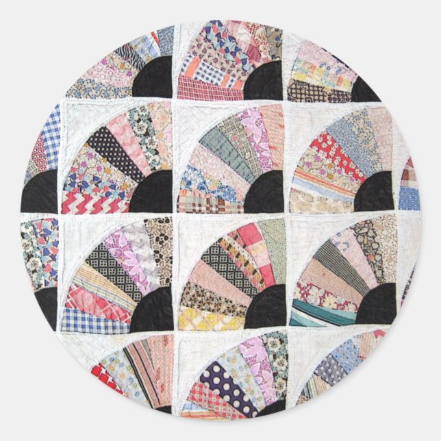 Adesivo Redondo Heirloom Quilt Sticker! (Frente)
