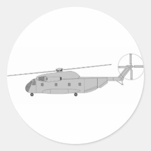 Adesivo Redondo Helicóptero de carga de CH-53D