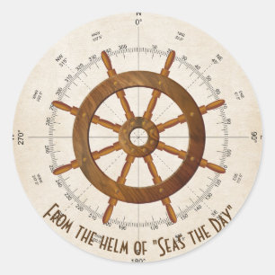 Adesivo Redondo hélio náutico para embarcações de navegação