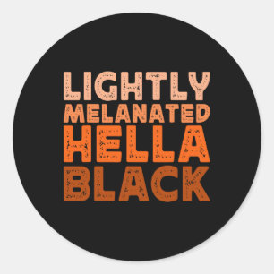 Adesivo Redondo Hella Black History Melanin African