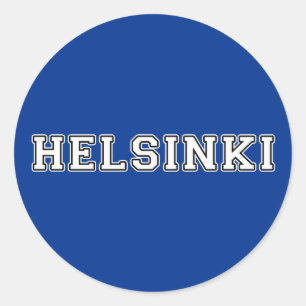 Adesivo Redondo Helsínquia Finlandia