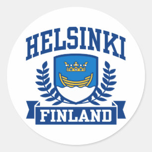 Adesivo Redondo Helsínquia Finlandia