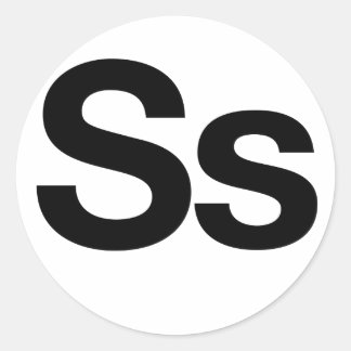 Adesivo Redondo Helvetica Ss