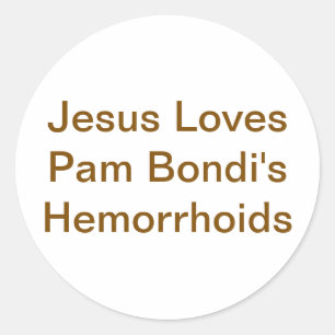 Adesivo Redondo Hemoroide de Bondi Jesus Hankamer Artjunkhaus Yum