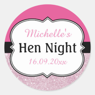 Adesivo Redondo Hen Night Personalizado