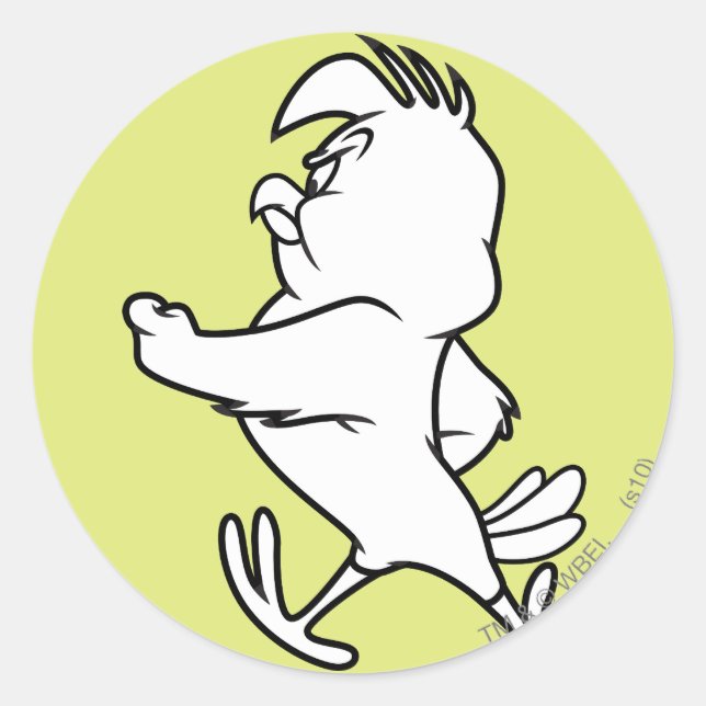 Adesivo Redondo Henery Hawk Walking (Frente)