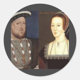Adesivo Redondo Henry 8o e Anne Boleyn