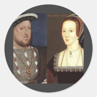 Adesivo Redondo Henry 8th e Anne Boleyn