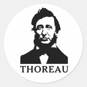 Adesivo Redondo Henry David Thoreau