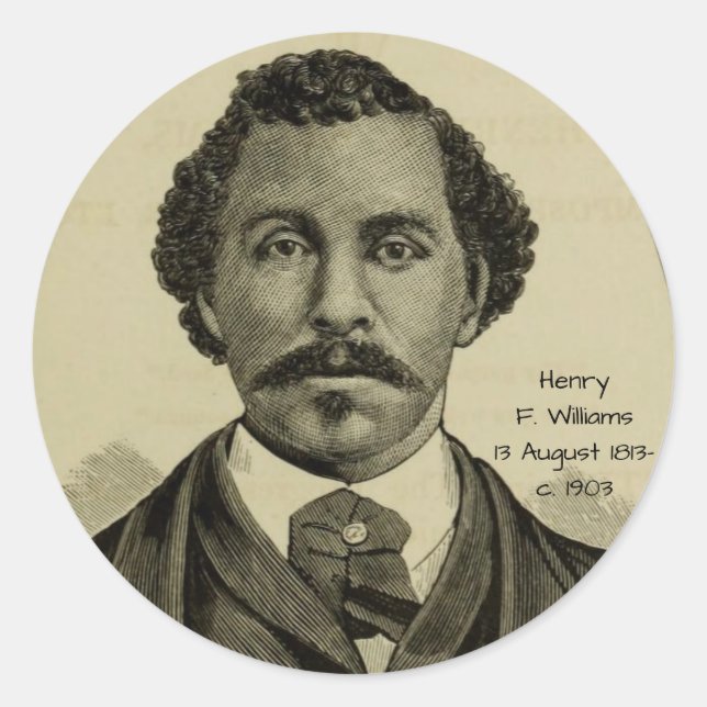 Adesivo Redondo Henry F. Williams (Frente)