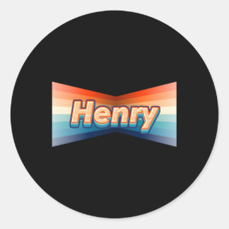 Adesivo Redondo Henry First Name Henry
