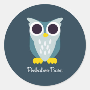 Adesivo Redondo Henry the Owl
