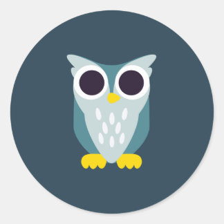 Adesivo Redondo Henry the Owl