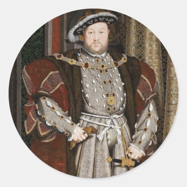 Adesivo Redondo Henry VIII Stickers (Frente)