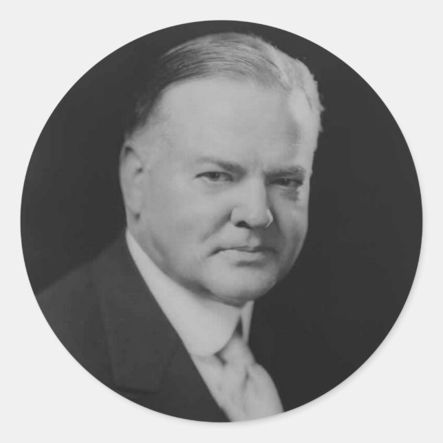 Adesivo Redondo Herbert Hoover (Frente)