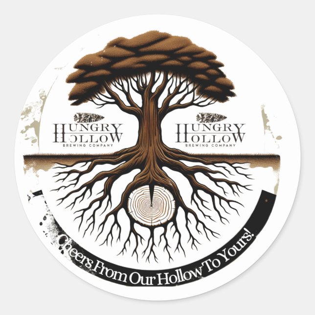 Adesivo Redondo Here's to Our Roots!  (Frente)