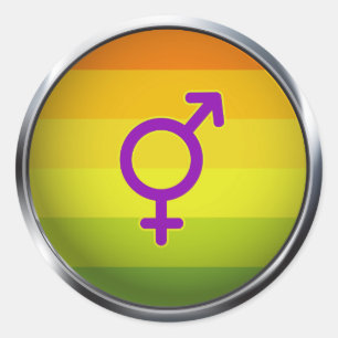 Adesivo Redondo Hermafrodita