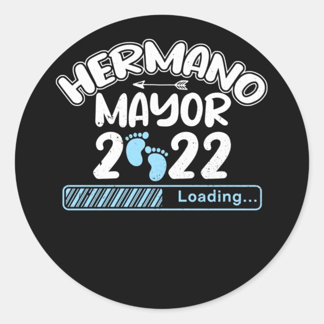 Adesivo Redondo Hermano Mayor 2022 Loading (Frente)