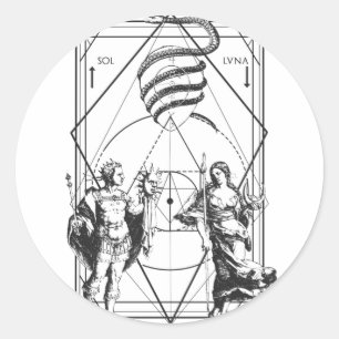 Adesivo Redondo Hermetica Moderna - Cronvs