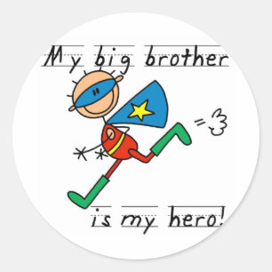 Adesivo Redondo Hero Big Brother Camisetas e presentes