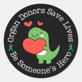 Adesivo Redondo Hero Donor Organ Donor Awareness